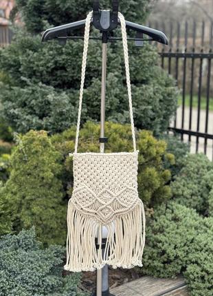 Women’s secret цікава ексклюзивна текстильна сумка кросбоді через плече бохо етно стиль бахрома7 фото