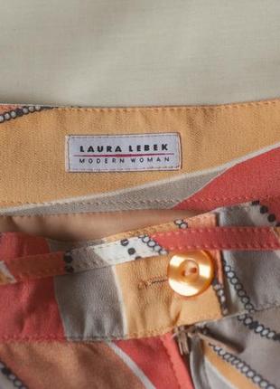 Батальная летняя юбка с абстрактным принтом макси женская laura lebek, размер xl, 2xl8 фото