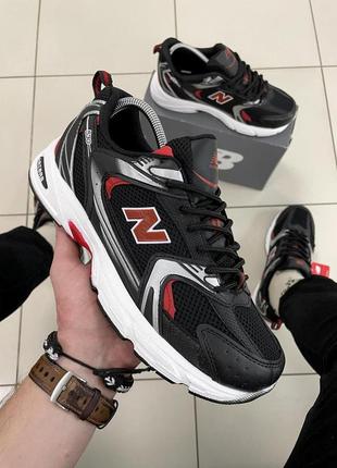 Кросівки new balance 530 (чорні з білою підошвою)