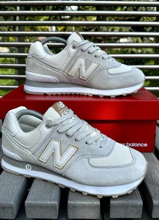 Кросівки new balance 574 (36-41, світло-сірі)3 фото