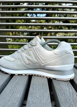 Кросівки new balance 574 (36-41, світло-сірі)7 фото