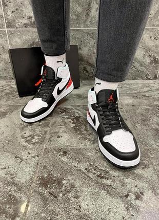 Кросівки nike air jordan 1 (цветные)4 фото