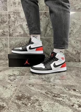 Кросівки nike air jordan 1 (цветные)3 фото