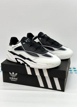 Кросівки adidas niteball old fashion (white / black)4 фото