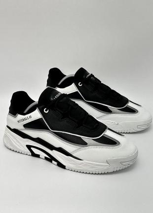 Кросівки adidas niteball old fashion (white / black)2 фото