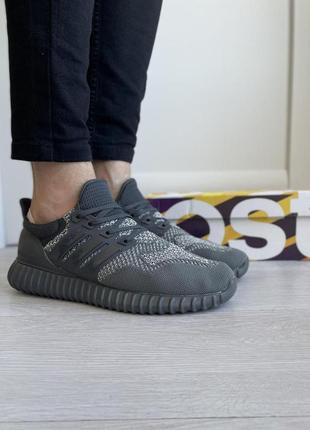 Кросівки adidas ultraboost, хакі, бігові, сітка