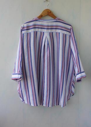 Льняна сорочка в смужку gerry weber, льон3 фото