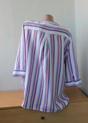 Льняна сорочка в смужку gerry weber, льон5 фото