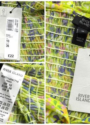 Новий топ "river island" у дрібну квіточку, uk10/eur36.6 фото