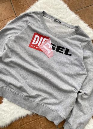 Оверсайз свитшот diesel с логотипом2 фото