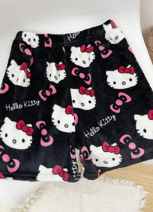 Шорти/шорты hello kitty хелоу кітті/плюшеві шорти6 фото