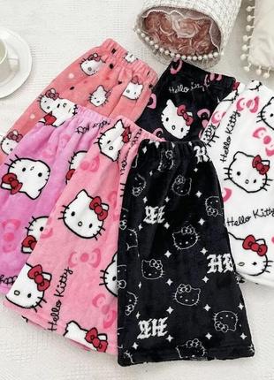 Шорти/шорты hello kitty хелоу кітті/плюшеві шорти3 фото