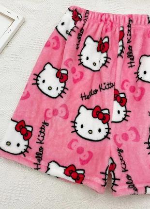 Шорти/шорты hello kitty хелоу кітті/плюшеві шорти5 фото