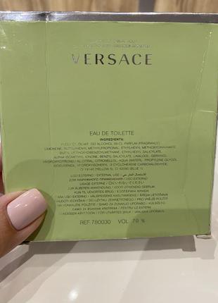 Versace versense туалетная вода 50 мл, оригинал8 фото