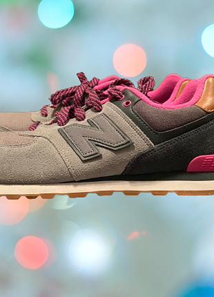 Кроссовки оригинал new balance 574 nhg нью dark grey pink беланс 40(25) original