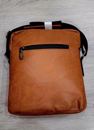 Стильная мужская сумка-поло через плечо из pu кожи5 фото