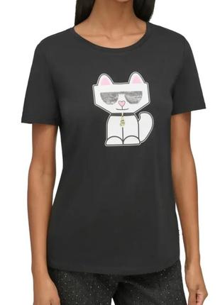 Футболка karl lagerfeld оригинал оригінал xs s m l xl оригінал2 фото