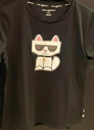 Футболка karl lagerfeld оригинал оригінал xs s m l xl оригінал3 фото