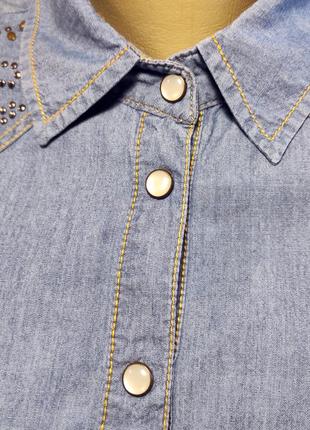 Жіноча сорочка джинсова блуза р.44-46 бренд oodji ultra 170/406 фото