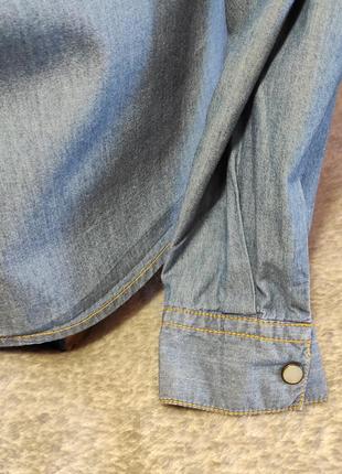 Жіноча сорочка джинсова блуза р.44-46 бренд oodji ultra 170/4010 фото