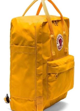 Водонепроницаемый рюкзак fjallraven kanken желтый портфель канкен школьный3 фото