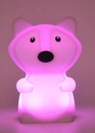 Силиконовый ночник «енот» с пультом ду 3dtoyslamp4 фото