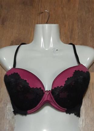 Брендовый роскошный бюстгалтер с кружевом р.40 d 90 d от ann summers,косточки, поролон