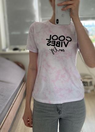 Базова футболка xs/s тай дай cool vibes george жіноча дитяча підліткова футболка з принтом