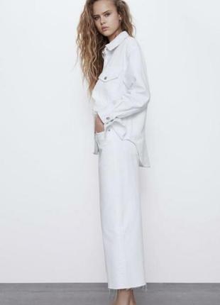 Джинсовая куртка рубашка zara 3