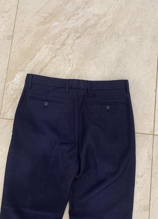 Классические брюки брюки синие мужские primark4 фото
