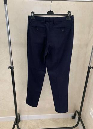 Классические брюки брюки синие мужские primark10 фото