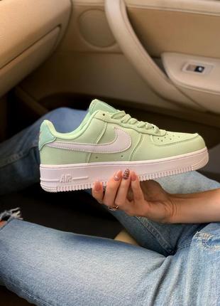 Кроссовки женские nike air force ментоловые (найк аир форс, кросівки)