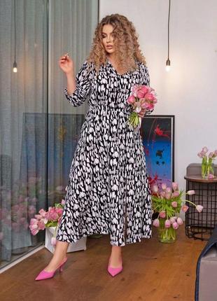 Літня сукня зі штапелю у великому розмірі україна розміри: 50.52.54.56.2 фото