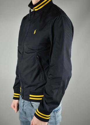 Polo ralph lauren оригінал чоловіча спортивна куртка з манжетами темно-синя розмір m6 фото