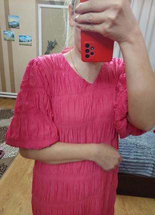 Рожева сукня в підлогу,розмір л3 фото