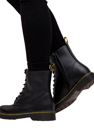 Ботинки dr.martens демисезон черные, женские, размер 36