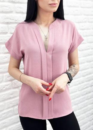 Летняя однотонная блуза