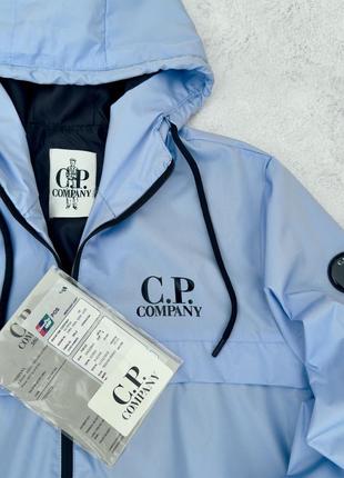 Вітрівка жіноча c.p. company куртка весняна осіння сп компані блакитна2 фото