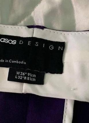 Великолепные классические брюки баклажанового цвета от asos5 фото