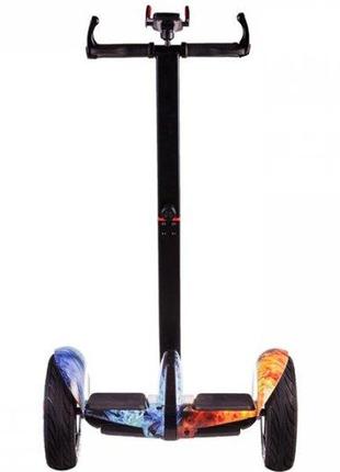 Гіроскутер 2в1 minirobot 10.5" premium 54v вогонь та лід з кермом для рук