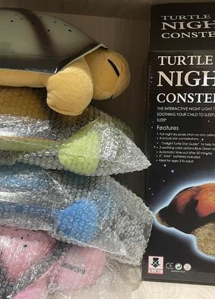 Нічник-проектор зоряного неба черепахи music turtle night light