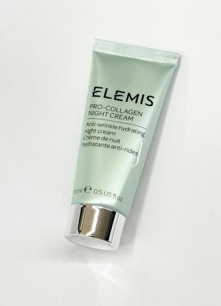 Ночной крем для лица elemis pro-collagen night cream, 15 ml