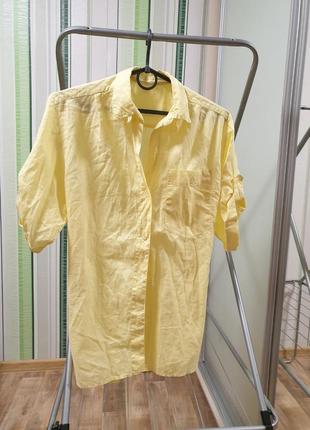 Блуза блузка сорочка лимонна лимонний жовтий цвеь