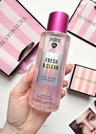 Fresh and clean shimmer pink victoria’s secret спрей міст шимер вікторія сікрет виктория сикрет