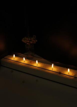 Насыпная свеча из натурального воска1 фото