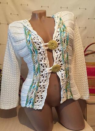 Красивый вязаный кардиган / кофта вязанная /