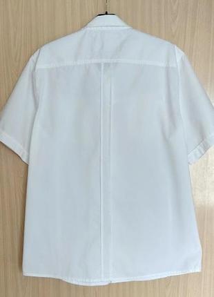 Белоснежная мужская рубашка f&f, высокий рост, большой размер xl, xxl2 фото
