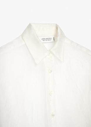 Шелковая рубашка с органзой — limited edition8 фото