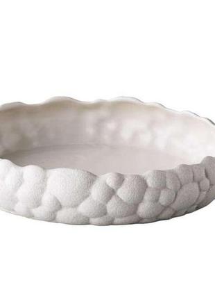 Салатник, тарілка з бортом studio raw bubble curved 1500 мл d24.5xh5.5 см white rd18806
