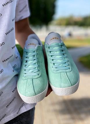 Шикарные женские кроссовки adidas topanga мятные4 фото
